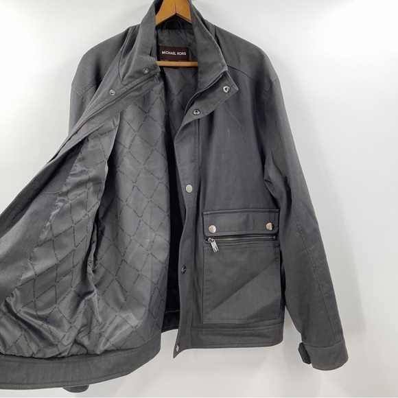Michael Kors Gray Utility Jacket Men’s L - Picture 2 of 11